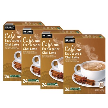 Cafe Escapes 5000330124 K-Cups - Chai Latte (96/Carton)