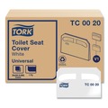 Office Jansan | Tork TC0020 14.5 in. x 17 in. Half-Fold Paper Toilet Seat Cover - White (250/Pack, 20 Packs/Carton) image number 0