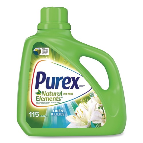 Office Jansan | Purex 01134 150 oz. Bottle Linen and Lilies Ultra Natural Elements He Liquid Detergent (4/Carton) image number 0