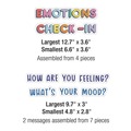 Office Jansan | Carson-Dellosa 110532 46-Piece 7.9 in. x 15 in. We Stick Together Emotions Check-In Curriculum Bulletin Board Set - Multicolor image number 2