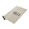 Cases and Bags | Klein Tools 5139 12.5 in. x 7 in. x 0.7 in. Zipper Bag Canvas Tool Pouch image number 3