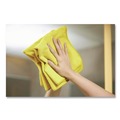 Office Jansan | Rubbermaid Commercial 1820580 12 in. x 12 in. Microfiber Cleaning Cloths - Yellow (24/Pack) image number 4