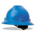 Hard Hats | MSA 475368 V-Gard Slotted Full-Brim Hat with Fas-Trac III Suspension - Blue image number 3