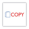 Bulk Savings Pricing 2 | ACCUSTAMP2 035532 1.63 in. x 0.5 in. COPY Pre-Inked Shutter Stamp - Red/Blue image number 2