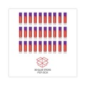  | Universal UNV74748VP 0.28 oz. Glue Stick Value Pack - Purple, Clear Dry (30-Piece/Pack) image number 1