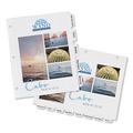 Office Jansan | Avery 11515 Print-On 11 in. x 8.5 in. 5-Tab 3-Hole Customizable Punched Dividers - White (5/Pack) image number 2