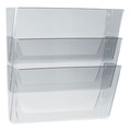 Office Jansan | Storex 70229U06C 16 in. x 4 in. x 14 in. 3 Sections Wall Legal File - Clear (3/Pack) image number 0
