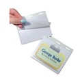 Office Jansan | C-Line 92843 3 in. x 4 in. Self-Laminating Magnetic Style Name Badge Holder Kit - Clear (20/Box) image number 4