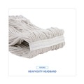 Customer Appreciation Sale - Save up to $60 off | Boardwalk BWK2032CEA No. 32 Cotton Cut-End Wet Mop Head - White image number 5