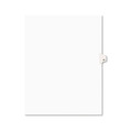  | Avery 01061 10-Tab 11 in. x 8.5 in. Legal Exhibit Number 61 Side Tab Index Dividers - White (25-Piece/Pack) image number 0