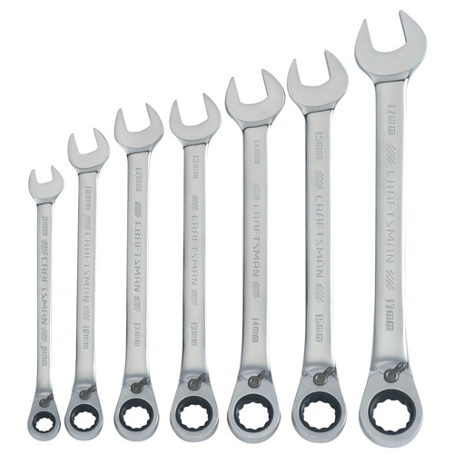 Ratcheting Wrenches | Craftsman CMMT87023 7-Piece Metric Reversible Ratcheting Wrench Set image number 0