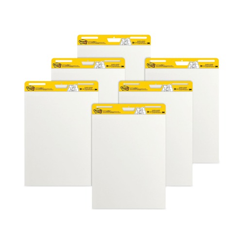 Labor Day Sale! Save $30 off $199! | Post-it Easel Pads Super Sticky 559 VAD 6P 25 in. x 30 in. Self Stick Easel Pads - White (6/Carton) image number 0