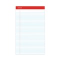 Office Jansan | Universal M9-45000 Perforated Wide/Legal Ruled Writing Pads With (50) 8.5 in. x 14 in. Sheets - White Sheet/Red Headband (1-Dozen) image number 6