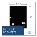 Notebooks & Pads | Roaring Spring 11281 11 in. x 8.5 in. 80-Sheets 1-Subject Medium/College Rule Wirebound Notebook - Assorted Cover Colors (24/Carton) image number 6
