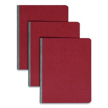 Smead 8.5 in. x 11 in. 3 in. Capacity Two-Piece Prong Fastener Pressboard Report Cover - Red