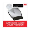 Office Jansan | 3M MW309LE 8.6 in. x 6.75 in. Antimicrobial Gel Compact Mouse Pad with Wrist Rest - Black image number 2