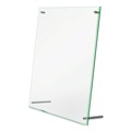 Office Jansan | Deflecto 799693 Letter Insert Superior Image Beveled Edge Sign Holder - Clear/Green-Tinted Edges image number 0