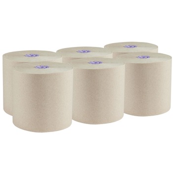 Scott Essential 1-Ply 8 in. x 700 ft. 1.75 in. Core 100% Recycled Fiber Hard Roll Towel - Brown (6/Carton)
