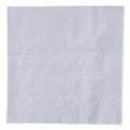 Paper Towels and Napkins | Boardwalk BWK8307 17 in. x 17 in. 1-Ply Dinner Napkin - White (250/Pack, 12 Packs/Carton) image number 2