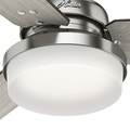 Ceiling Fans | Hunter 59459 60 in. Sentinel Brushed Nickel Ceiling Fan with Light and Handheld Remote image number 5