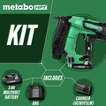 Factory Reconditioned Metabo HPT NT1850DESM 18V Brushless Lithium-Ion 18 Gauge Cordless Brad Nailer Kit (3 Ah) image number 1