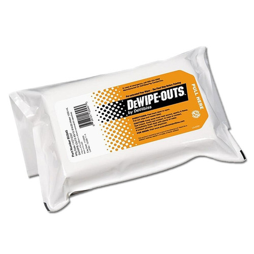 Cleaners & Chemicals | DeVilbiss 803045 DeWipe-Outs 11 in. x 17 in. 85% IPA / 15% DI Water image number 0