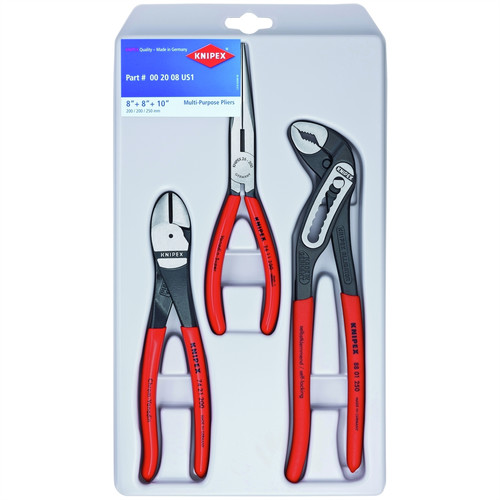 Specialty Pliers | Knipex 002008S1 3-Piece Plier Set image number 0