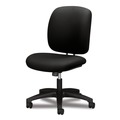 Office Chairs | HON H5902.S.CU10.T Comfortask 17 in. to 22 in. Seat Height Center-Tilt Task Chair with 300 lb. Capacity - Black Seat/Back/Black Base image number 2