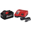 Battery and Charger Starter Kits | Milwaukee 48-59-1880 M18 REDLITHIUM HIGH OUTPUT XC8.0 Starter Kit (8 Ah) image number 1