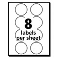 Bulk Savings Pricing 1 | Avery 05476 1.25 in. Diameter Printable Self-Adhesive Removable Color-Coding Labels - Neon Orange (8/Sheet, 50 Sheets/Pack) image number 3