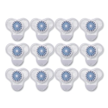 ODOR CONTROL | Boardwalk BWKNUS Green Apple Fragrance Urinal Screen with Non-Para Cleaner Block (12/Box)
