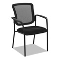 Labor Day Sale! Save $30 off $199! | Alera ALEEL4314 26 in. x 25.6 in. x 36.2 in. Guest-Stacking Mesh Chair - Black image number 1