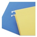 Office Jansan | Universal UNV14217EE 1/5 Cut Tab Legal Size Deluxe Color Hanging File Folders - Bright Green (25/Box) image number 3