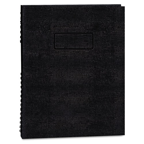  | Blueline A10200E.BLK EcoLogix NotePro 11 x 8.5 Sheets 1-Subject Medium/College Rule Executive Notebook - Black image number 0