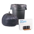 Trash Bags | Boardwalk H7658TGKR01 38 in. x 58 in. 60 gal. 0.95 mil Recycled Low-Density Polyethylene Can Liners - Black (100/Carton) image number 1