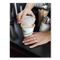 Cups and Lids | Eco-Products EP-BHC12-GS 12 oz. GreenStripe Renewable and Compostable Paper Hot Cups - White/Green (1000/Carton) image number 2