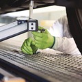 Disposable Gloves | Ammex GWGN44100 8 mil Heavy-Duty Industrial Powder-Free Nitrile Gloves - Medium, Green (1000/Carton) image number 4