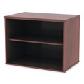 Office Filing Cabinets & Shelves | Alera ALELS593020MC Open Office Desk Series 29.5w x 19.13d x 22.78h Low Storage Cabinet Credenza - Medium Cherry image number 3