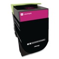 Ink & Toner | Lexmark 80C1HM0 3000 Page-Yield High-Yield Return Program Toner - Magenta image number 1