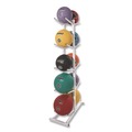 Office Filing Cabinets & Shelves | Champion Sports MBR2 12 in. x 23 in. x 51 in. Double Medicine Ball Tree - White image number 3