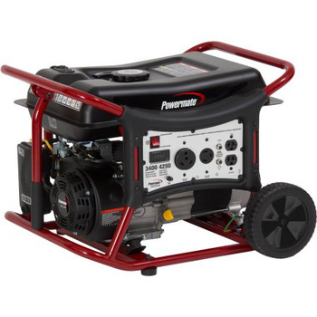 Factory Reconditioned Powermate 208cc Gas 3,400 Watt Portable Generator