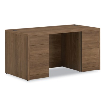 HON 10500 Series 60 in. x 30 in. x 29.5 in. Double Pedestal Desk with Full Pedestals - Pinnacle