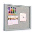  | MasterVision FB0470608 24 in. x 18 in. Designer Fabric Bulletin Board - Gray Fabric/Gray Frame image number 3