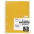 Office Jansan | Mead 05512 (70) 10.5 in. x 7.5 in. Sheets 1-Subject Medium/College Rule Spiral Notebook - Randomly Assorted Cover Color image number 6