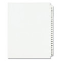 Office Jansan | Avery 01346 11 in. x 8.5 in. 25-Tab 401 to 425 Avery Style Preprinted Legal Exhibit Side Tab Index Dividers - White (1-Set) image number 0