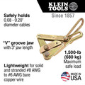 Specialty Hand Tools | Klein Tools 1613-30 Chicago 3 in. Jaw Grip for Bare Wire image number 3