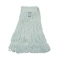 Customer Appreciation Sale! Save up to $60 on Select Tools | Boardwalk BWK4024RCT #24 Size Rayon Pro Loop Web/Tailband Wet Mop Head - White (12/Carton) image number 1