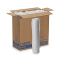 Dixie D9542 Dome Drink-Thru Lids, Fits 12 - 16 oz. Paper Hot Cups, White (1000/Carton) image number 0