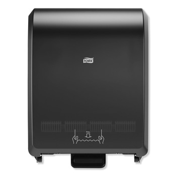 Tork 772828 12.32 in. x 9.32 in. x 15.95 in. Mechanical Hand Towel Roll Dispenser for H80 System - Black