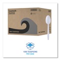 Cutlery | Boardwalk BWKTSHWPPWIW Heavyweight Wrapped Polypropylene Teaspoon Cutlery - White (1000/Carton) image number 3